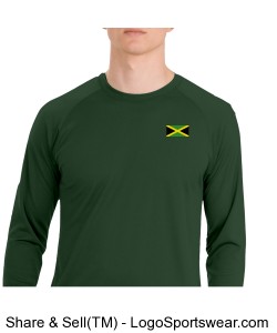 Sport-Tek Men's Dry Zone Long Sleeve Raglan T-Shirt Design Zoom